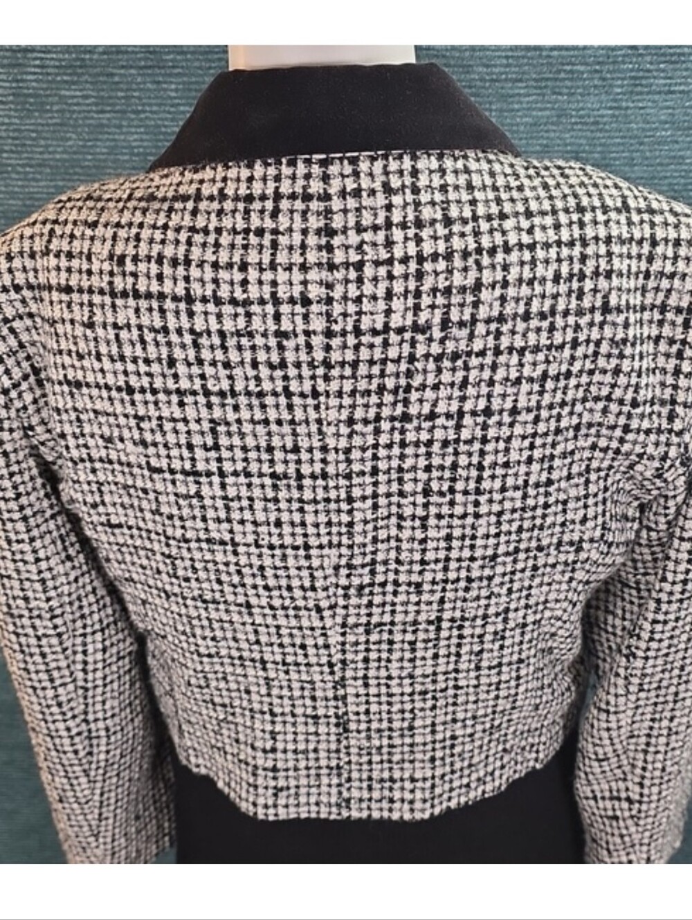 Vintage Express Compagnie Internationale Cropped Tweed Double Breasted Blazer - Picture 7 of 16